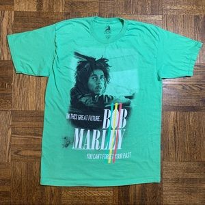 Bob Marley T-Shirt Mens L Zion Rootswear 2011 Hope Road Music Green